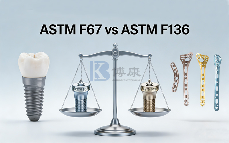 ASTM F67 vs ASTM F136: Un ghid cuprinzător al materialelor medicale din titan